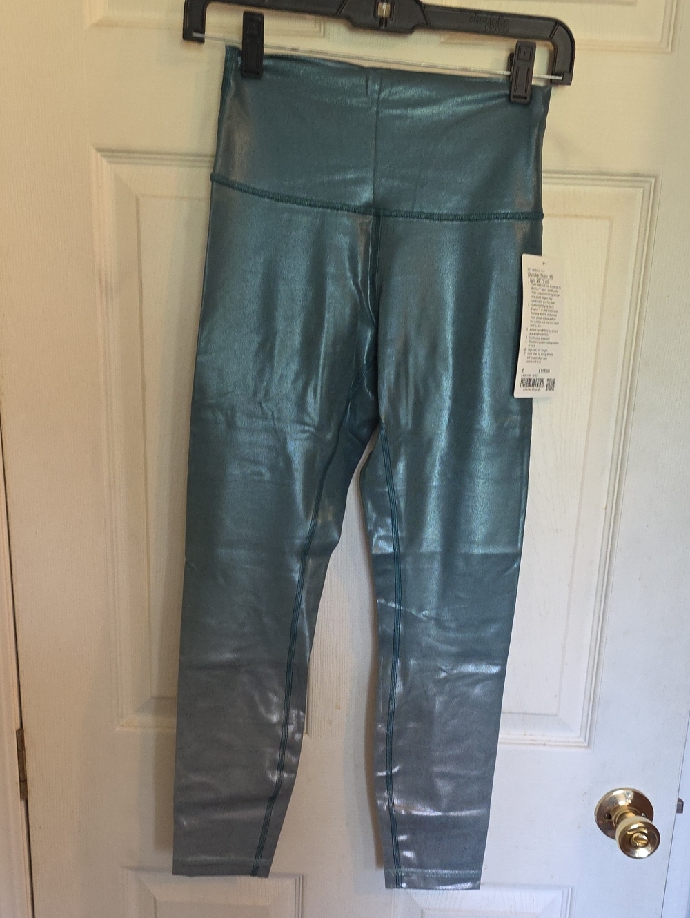 lululemon athletica Metallic Teal High-Rise Leggings